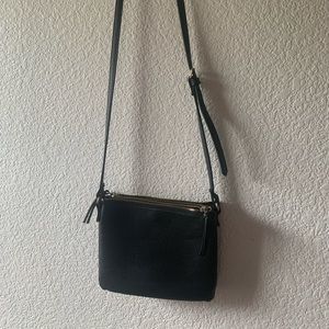 Simple Black Shoulder Bag